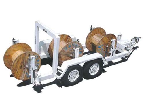 Cable Reel Trailers for Material Transport & Power Mandrel Pay-Out and Line Retrieval Service - Up to 5,000 lbs. Pulling Capacity