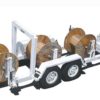 STANDARD 3 Reel Hydraulic Cable Trailer