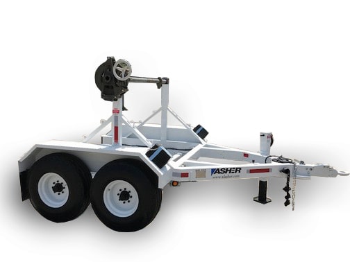 SAUBER Cable Reel Trailer with Tensioning Brake – Al Asher & Sons